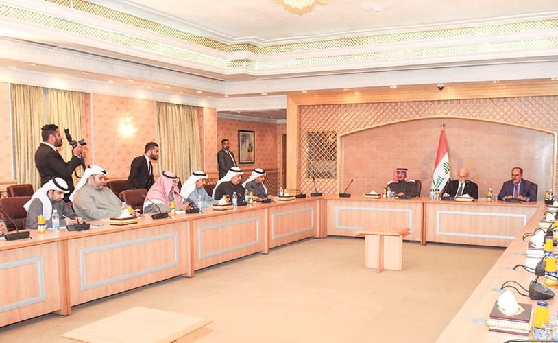 جانب من اجتماع د.إبراهيم الجعفري مع أعضاء الوفد﻿