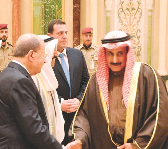 الشيخ د. إبراهيم الدعيج يرحب بالعماد ميشال عون﻿