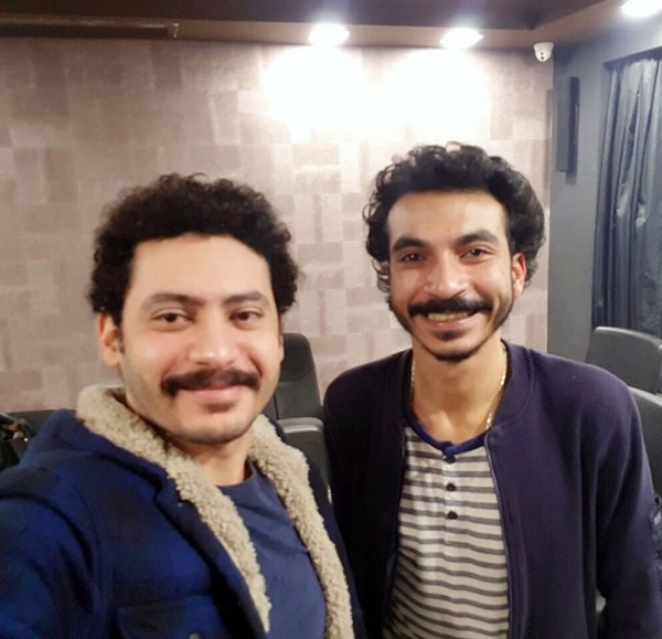 الفنان الشاب عبدالرحمن القليوبي والمخرج محمد سلامة