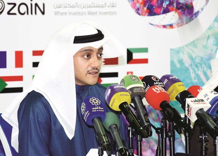 طلال جاسم الخرافي متحدثا 	(محمد هنداوي)﻿