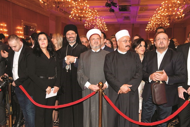 جانب من رجال الدين الحاضرين في الحفل﻿