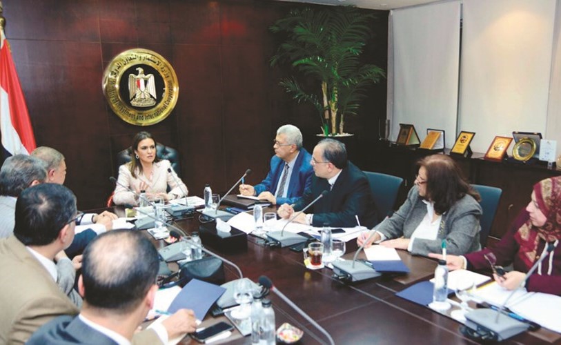 جانب من اجتماع لجنة فض المنازعات في وزارة الاستثمار﻿