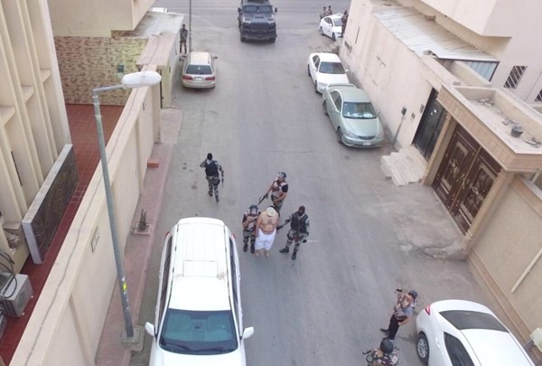 صورة متداولة على مواقع التواصل عن العملية الامنية