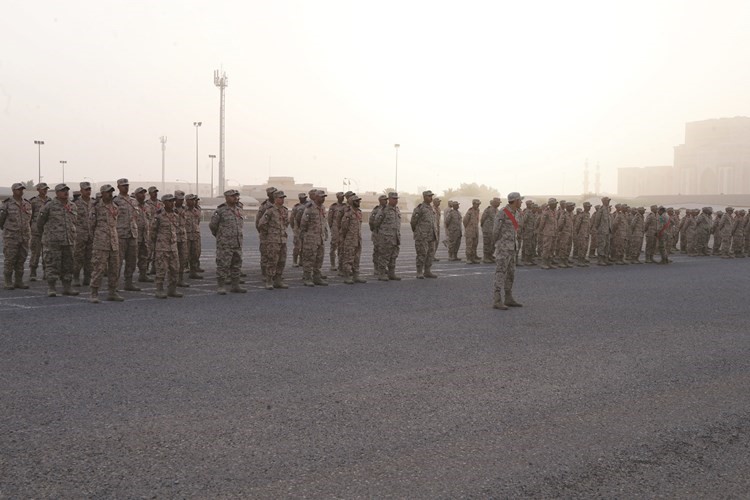 المجندون خلال طابور الأركان ﻿