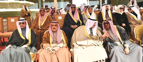  ﻿مرزوق الغانم والشيخ فيصل السعود وسمو الشيخ ناصر المحمد والشيخ علي العبدالله﻿