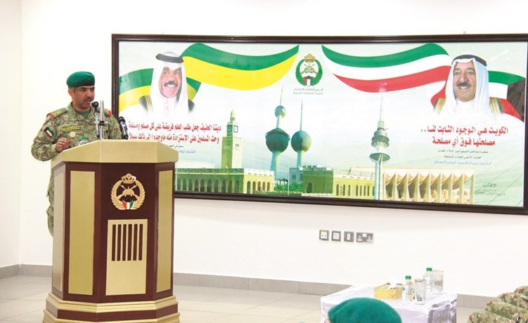 اللواء الركن فالح شجاع متحدثا ﻿