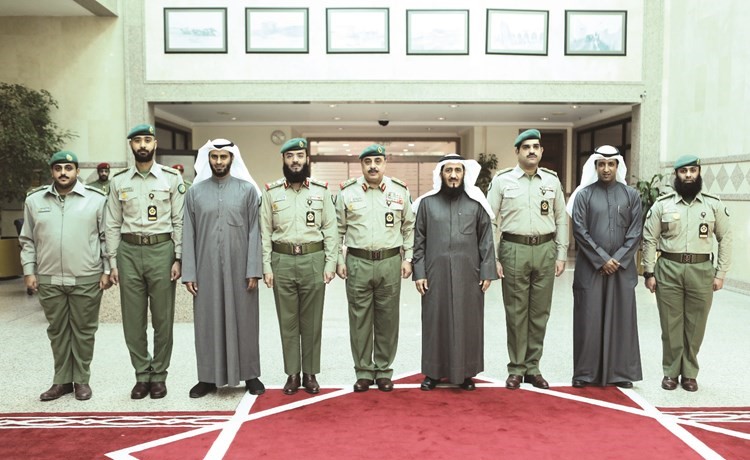 الفريق الركن م.هاشم الرفاعي مستقبلا م.فريد عمادي والقائمين على مشروع تحصين﻿