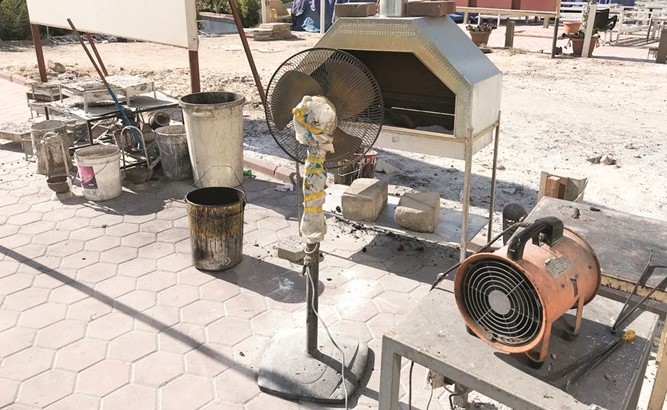 تعد على الأرصفة ﻿