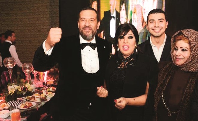 ماجد المصري وفيفي عبده وعدد من الحضور في الحفل﻿