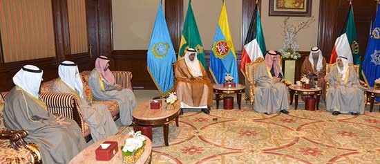 الأمير يستقبل الغانم وأعضاء الشعبة البرلمانية المشاركين في اجتماع الاتحاد البرلماني الدولي