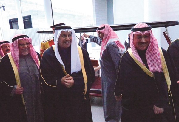  ﻿سمو الشيخ جابر المبارك والشيخ علي الجراح والشيخ خالد العبدالله﻿