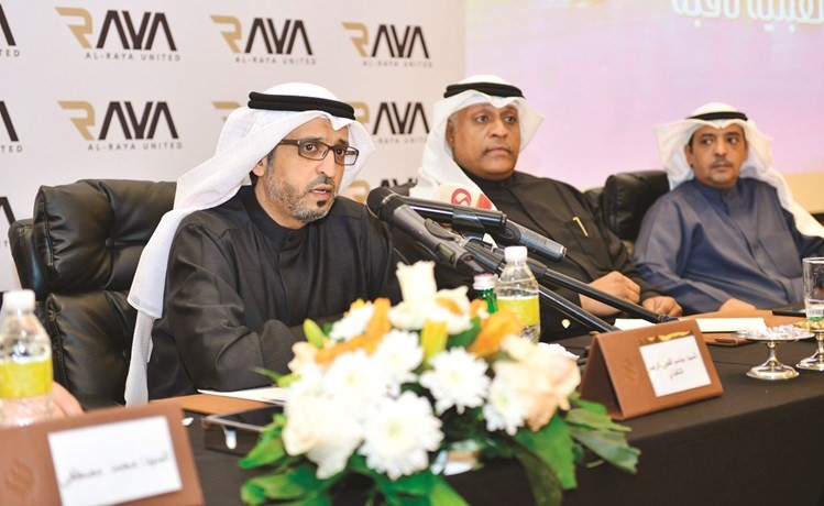 جاسم الفجي خلال المؤتمر الصحافي﻿