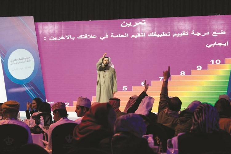 منتدى الشباب العربي لطلبة الجامعة والمدارس ناقش الحوار ومنظومة القيم والوسطية