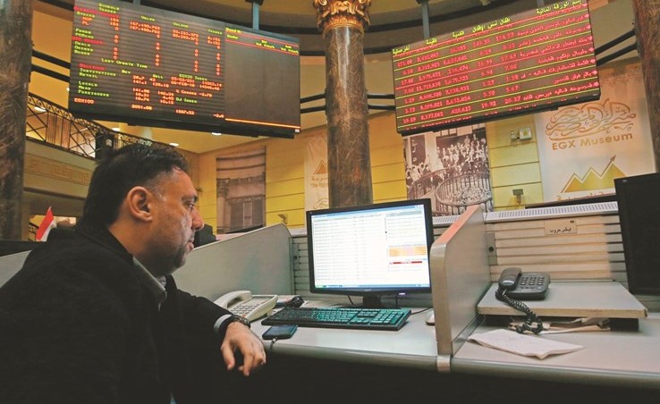 البورصة تسترد 12.5 مليار جنيه ومؤشرها يربح 2.17% 	(رويترز)﻿