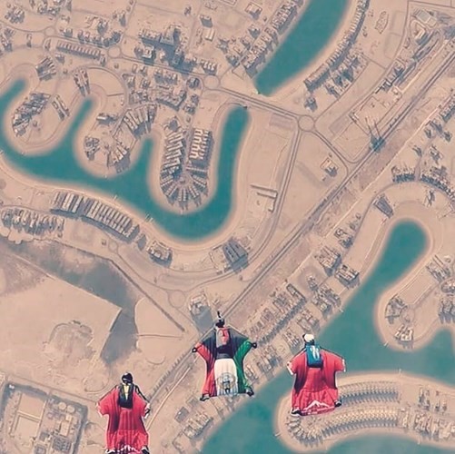 مدينة صباح الأحمد البحرية.. مشهد من الجو يأخذ بالأبصار