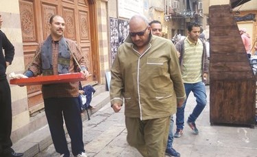 بيومي فؤاد في مشهد من تراب الماس﻿