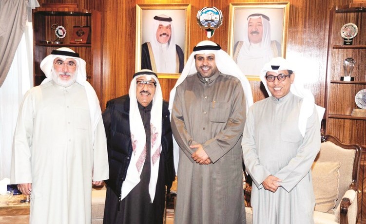 الوزير محمد الجبري مع شادي الخليج وعبدالله عبدالرسول وجمال اللهو﻿