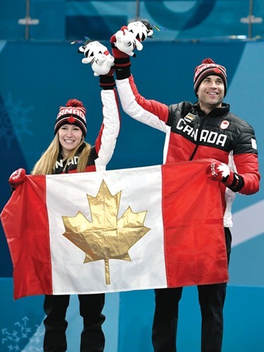 الزوجي الكندي الفائز بذهبية الكيرلنغ للثنائي المختلط﻿