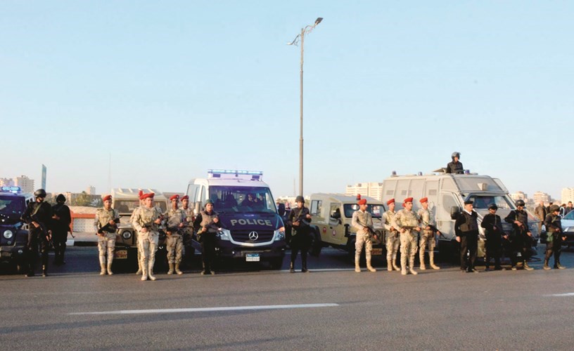 مجموعة من العناصر الأمنية المشاركة في العملية العسكرية سيناء ٢٠١٨﻿
