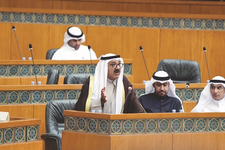الشيخ ناصر صباح الأحمد متحدثا﻿