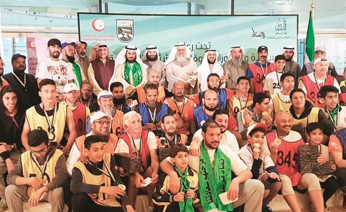 جانب من الفائزين في الماراثون﻿