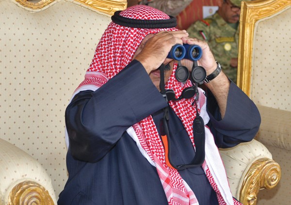الشيخ ناصر صباح الأحمد يتابع فعاليات تمرين   «البيرق ٧» 		           (قاسم باشا)