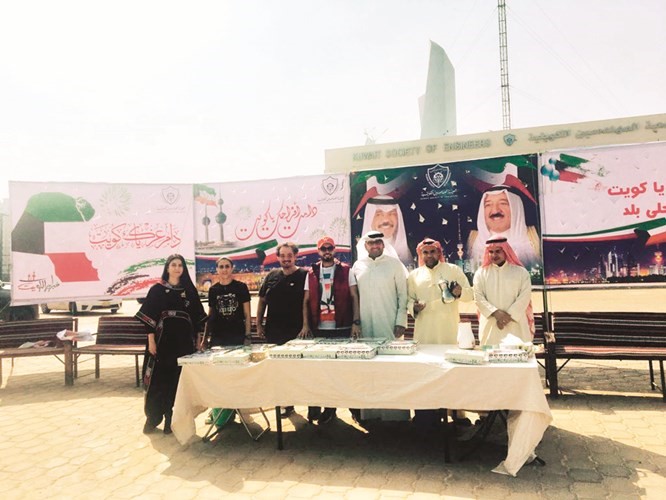 ركن جمعية المهندسين خلال الاحتفالات﻿