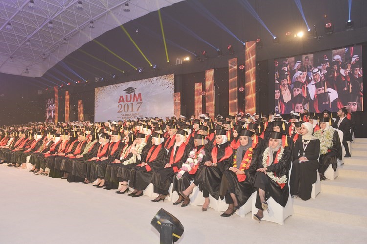 جامعة الشرق الأوسط الأميركية AUM احتفلت بتخرّج 814 طالباً وطالبة