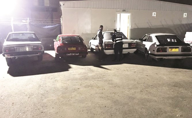المركبات التي تم ضبطها في حملةالاستهتار والرعونة ﻿