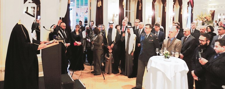 جانب من حفل سفارة الكويت لدى سويسرا بالأعياد الوطنية﻿