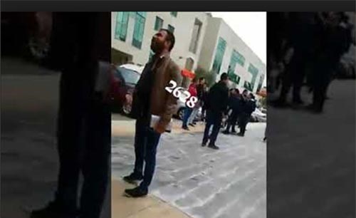 بالفيديو.. طالبة تلقي بنفسها من شرفة مبنى جامعي بالأردن