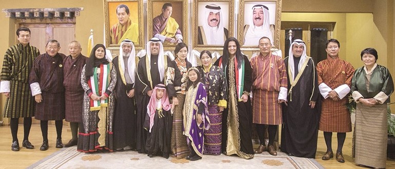 جانب من احتفال سفارتنا في بوتان﻿