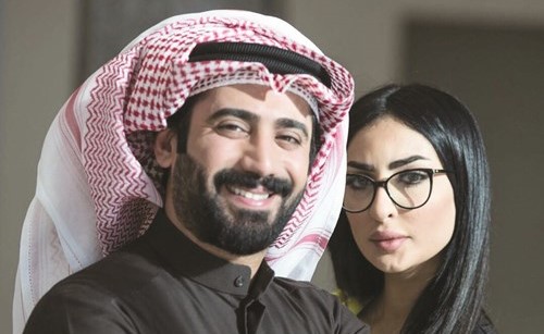 محمد العلوي مع نور الغندور في مسلسل الواجهة﻿
