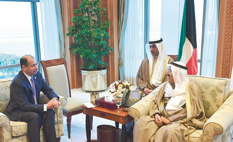 صاحب السمو الأمير الشيخ صباح الأحمد مستقبلا د.سليم الجبوري﻿