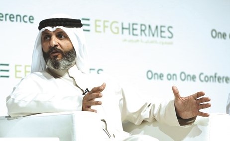 خالد الخالد متحدثا خلال الندوة الحوارية﻿