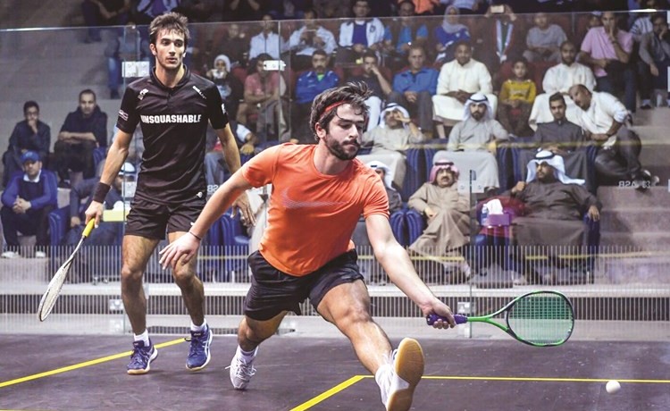 المزين أفضل  لاعب إسكواش عالمياً في فبراير