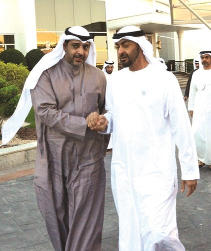 صاحب السمو الشيخ محمد بن زايد مرحبا بمبعوث سمو الأمير﻿
