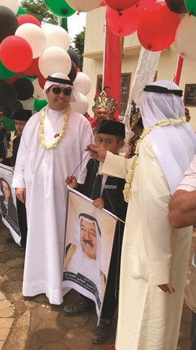 مكتب الشهيد نظم زيارة لقرية صباح الأحمد ومركز شهداء الكويت في جاكرتا