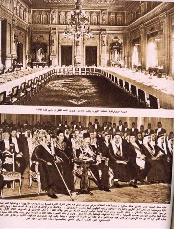 تشابه يفصله 70 عاماً.. صورتان لولي العهد السعودي وجده الملك عبدالعزيز يحضران عرضين مسرحيين في مصر