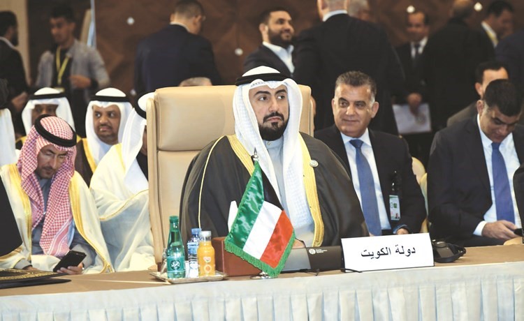 الشيخ د. باسل الصباح مترئسا وفد الكويت في اجتماع وزراء الداخلية العرب﻿