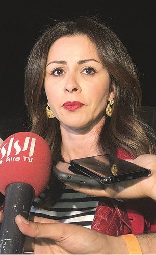 الشيخة الزين الصباح متحدثة للصحافيين-﻿