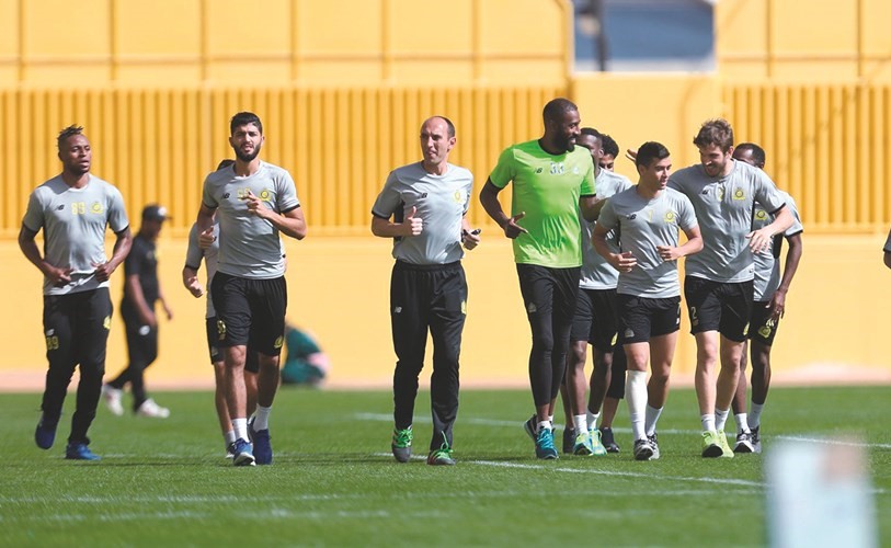 لاعبو النصر في التدريبات الاخيرة	(موقع النصر) ﻿