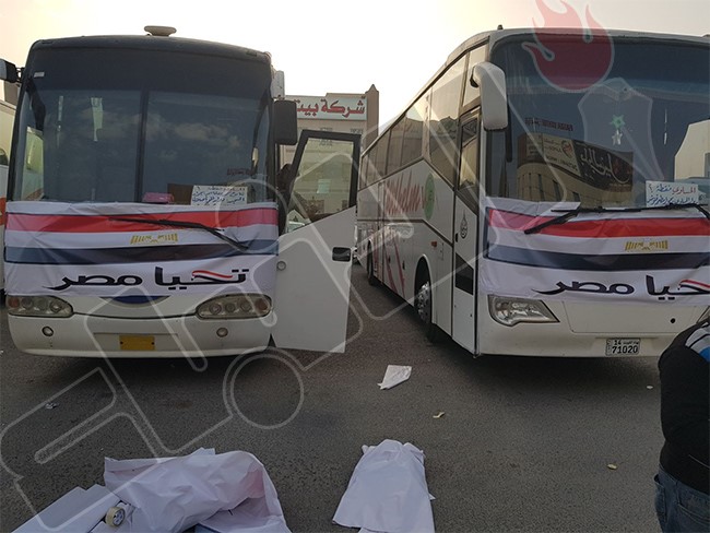 بوابات أمنية لتأمين الناخبين في محيط السفارة المصرية و"باصات" لنقلهم من مختلف المناطق