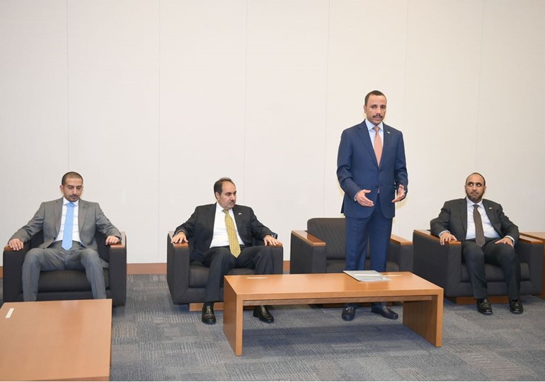 الغانم يناقش مع وفد الشعبة البرلمانية اليابانية تعديل بنود النظام الأساسي للاتحاد البرلماني الدولي