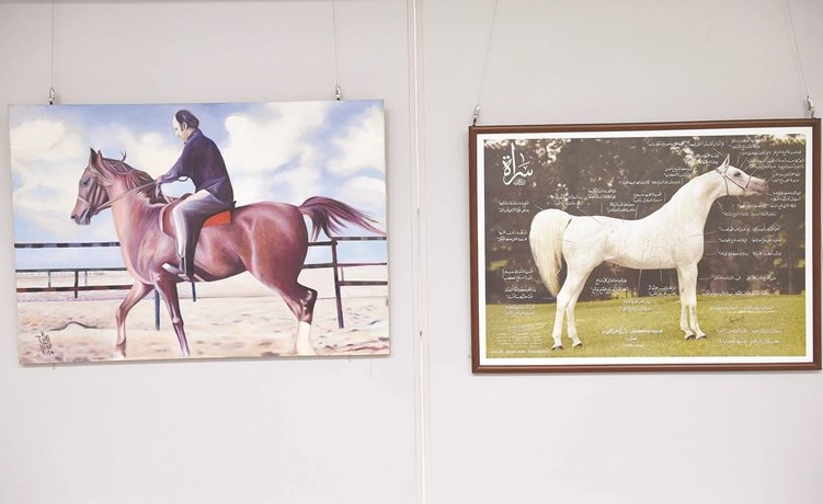 صور لخيول عربية في المكتبة الوطنية﻿
