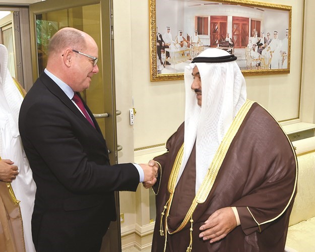 سمو الشيخ ناصر المحمد مرحبا برئيس البرلمان السويدي ﻿
