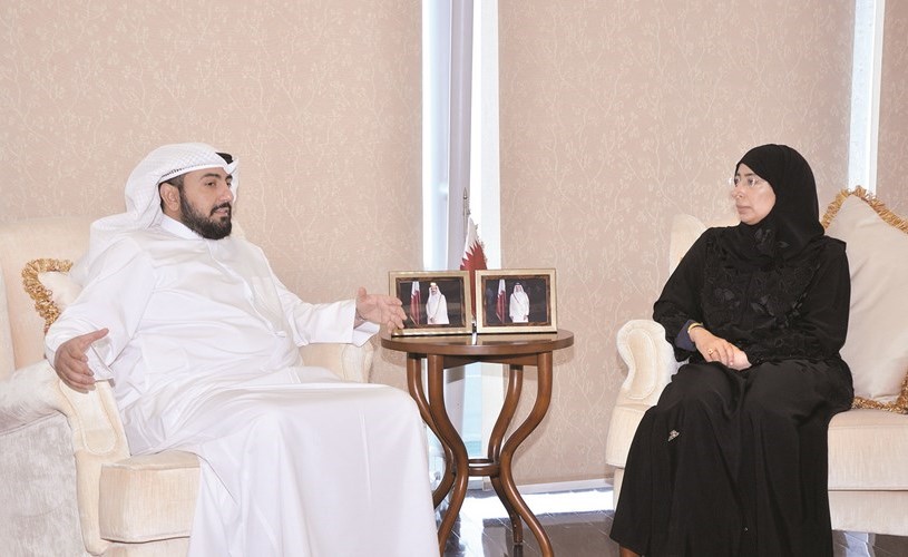 الشيخ د. باسل الصباح مع وزيرة الصحة العامة القطرية د.حنان الكواري﻿
