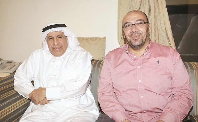 السفير د.عبدالعزيز الفايز والزميل أسامة دياب﻿