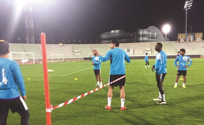العربي يعود للتدريبات استعداداً لكاظمة