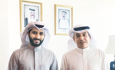  د.حامد العازمي مستقبلا إسماعيل الأنصاري﻿
